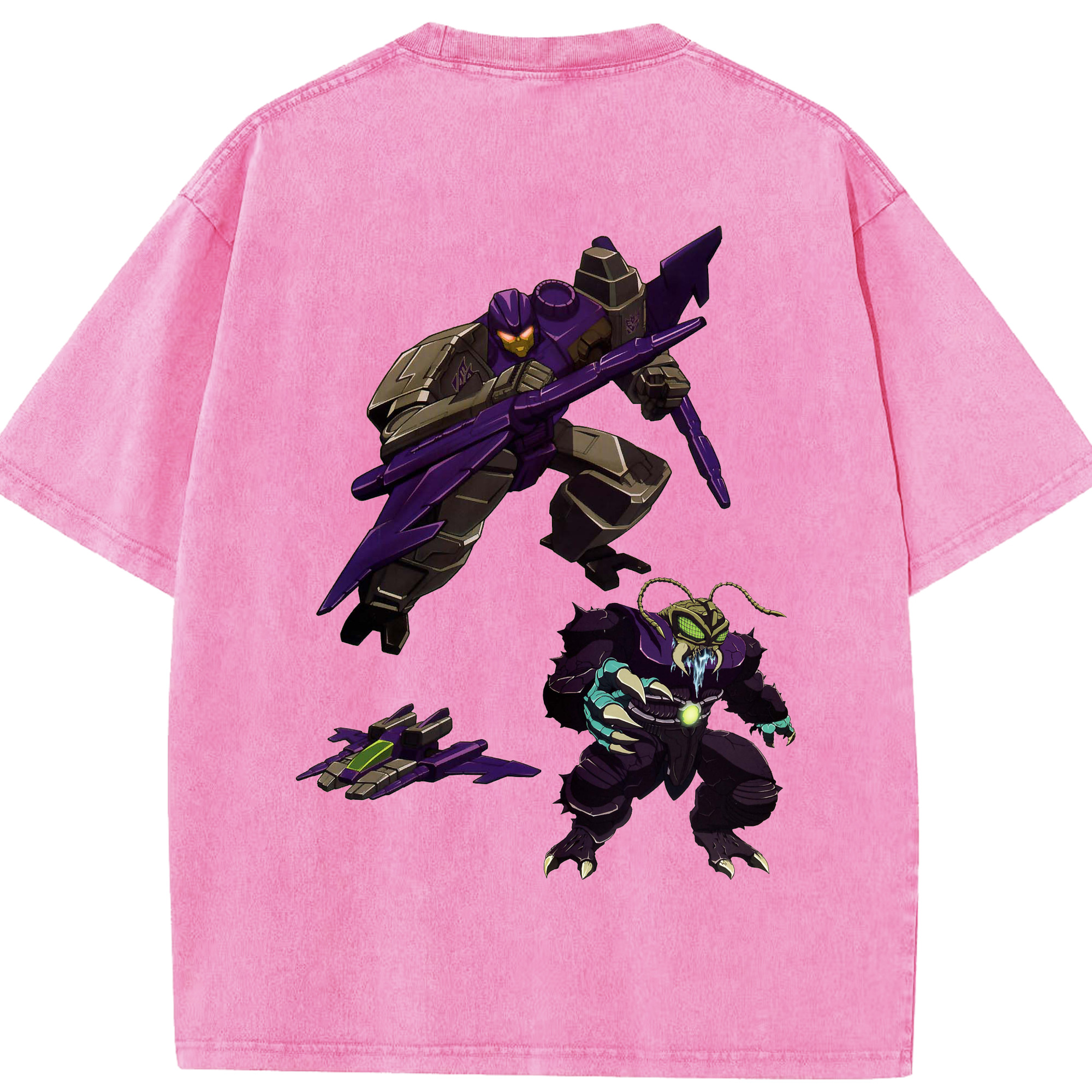 （画像用）  綿100% ヴィンテージ風 半袖Tシャツ（背面プリント）